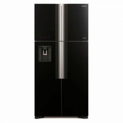 Холодильник Hitachi R-W660PUC7 GBK черное стекло