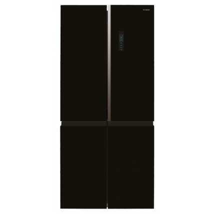 Холодильник Hyundai CM5084FGBK черное стекло